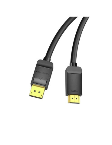 Cable Conversor Vention HADBH/ Displayport Macho - HDMI Macho/ 2m/ Negro 2