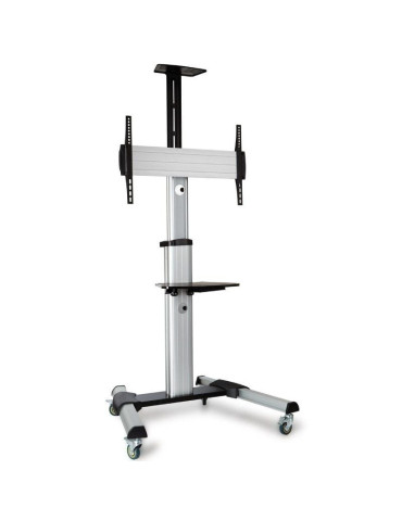 Soporte de Suelo Inclinable/ Orientable con Ruedas Fonestar STS-4064P para TV de 37-70"/ hasta 50kg