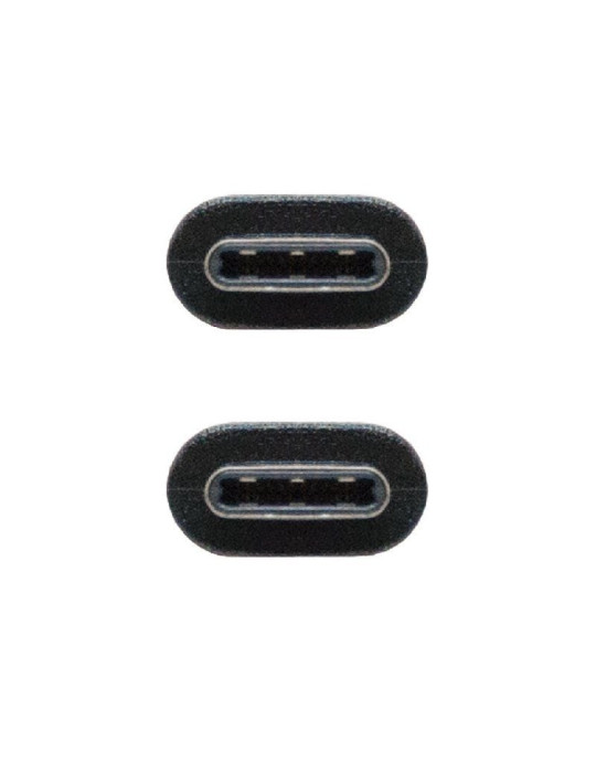 Cable USB 3.1 Nanocable 10.01.4101/ USB Tipo-C Macho - USB Tipo-C Macho/ 1m/ Negro