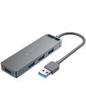 Hub USB 3.0 Vention CHLHB/ 4xUSB/ 1xMicroUSB PD/ Gris