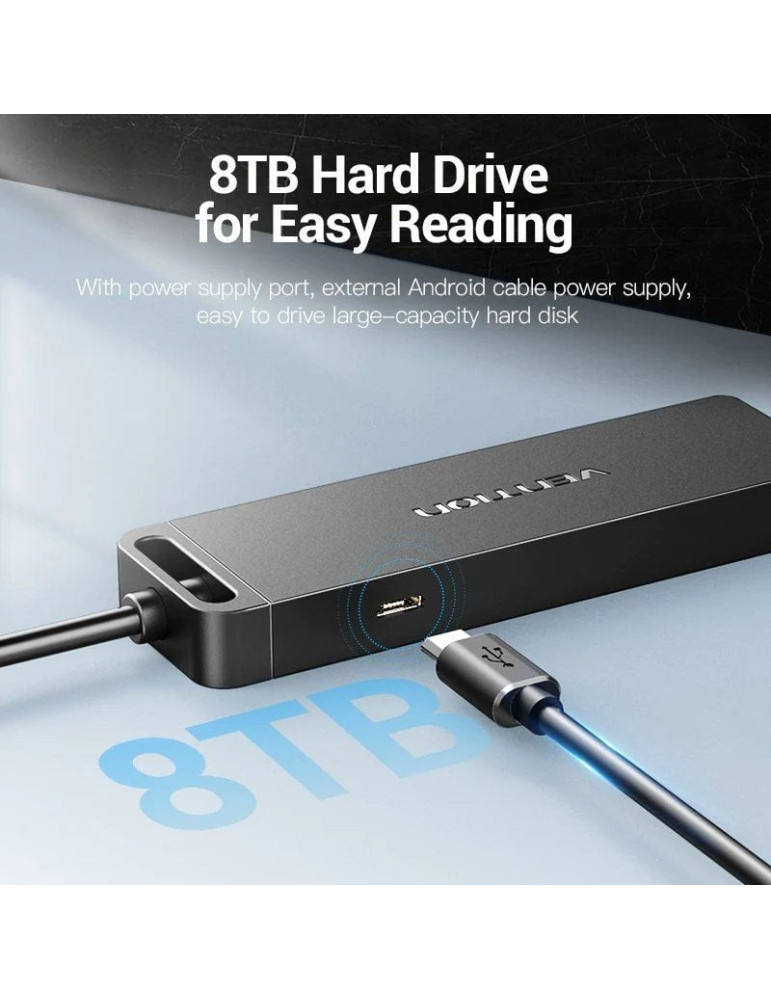 Hub USB 2.0 Vention CHMBB/ 4xUSB