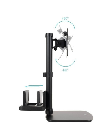 Soporte de Sobremesa para Monitor TooQ DB1128TN-B/ Ajustable/ Giratorio/ Inclinable/ hasta 6kg 2