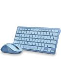 Teclado y Ratón Inalámbricos NGS Fantasy Kit Blue/ Azul