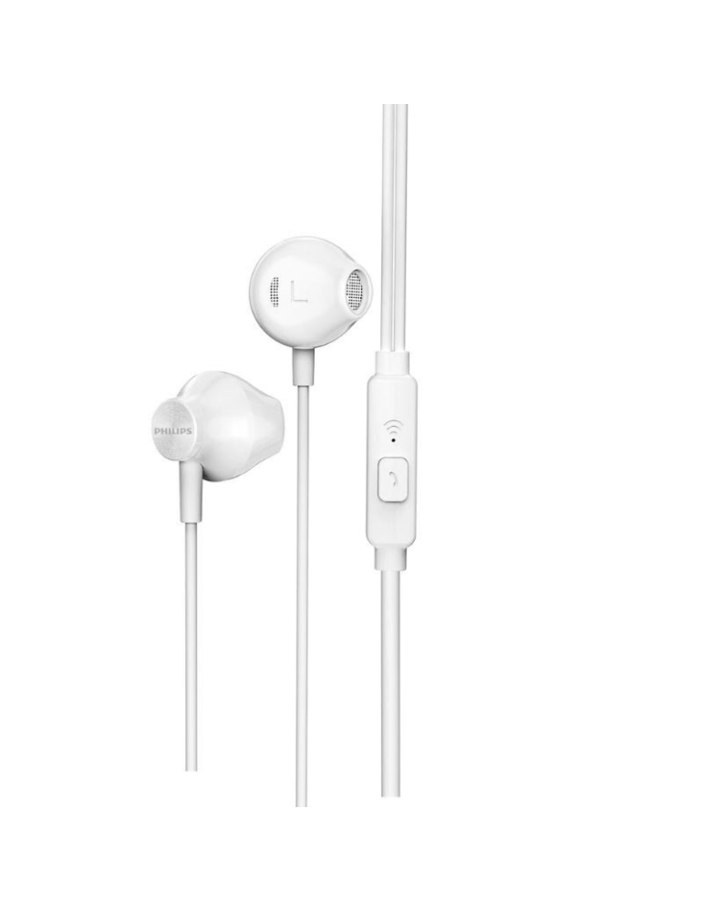 Auriculares Intrauditivos Philips TAUE101/ con Micrófono/ Jack 3.5/ Blancos
