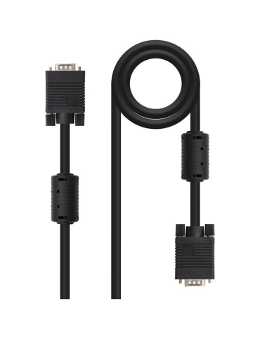 Cable SVGA Nanocable 10.15.0101/ VGA Macho - VGA Macho/ 1m/ Negro 2