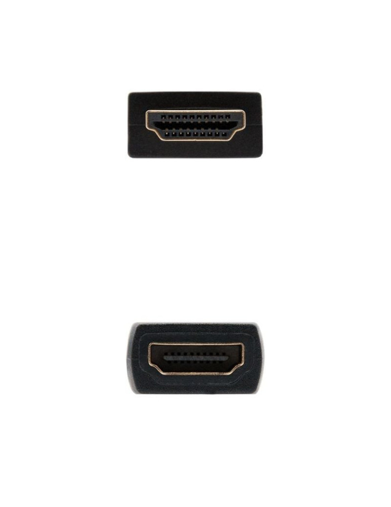 Cable Alargador HDMI Nanocable 10.15.1013/ HDMI Macho - HDMI Hembra/ 3m/ Negro