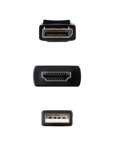 Cable Conversor Nanocable 10.15.4352/ HDMI Macho - DisplayPort Macho/ 1.8m/ Negro 2