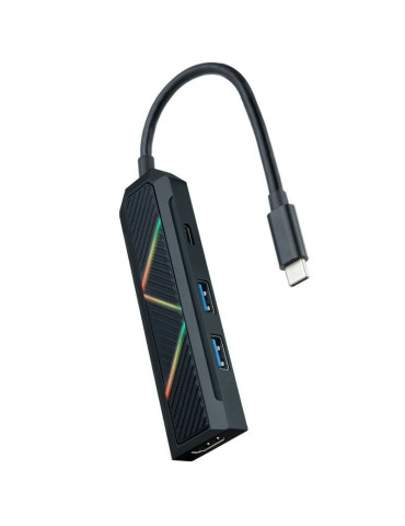 Docking USB Tipo-C Nanocable 10.16.0401/ 2xUSB/ 1xUSB Tipo-C PD/ 1xHDMI 4K
