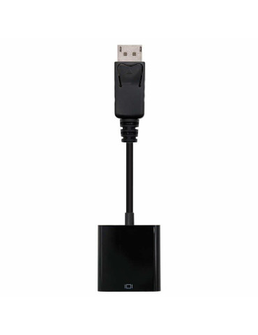 Conversor Nanocable 10.16.0602/ DisplayPort Macho - VGA Hembra/ 15cm/ Negro