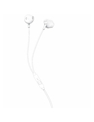 Auriculares Intrauditivos Philips TAUE101/ con Micrófono/ Jack 3.5/ Blancos