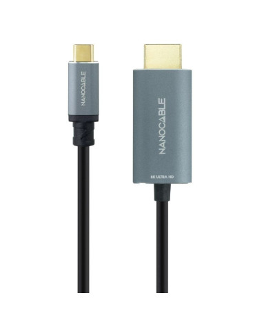 Cable Conversor Nanocable 10.15.5162/ USB Tipo-C Macho - HDMI Macho/ 1.8m/ Negro 2