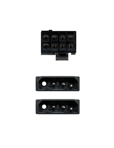 Cable de Alimentación Tarjeta Gráfica Nanocable 10.19.1201/ 2x Molex Macho - 6+2 PIN Macho/ 20cm 2