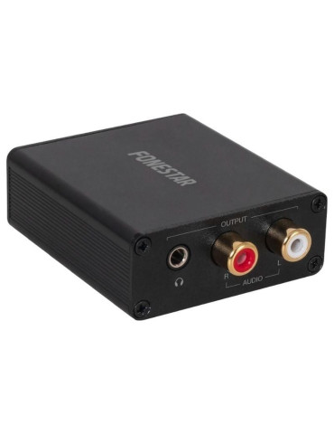 Convertidor de Audio Fonestar FO-41DAH/ Entrada Toslink y RCA/ Salida 2x RCA/ 1x Jack 3.5