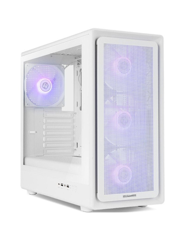 Caja Gaming Semitorre Nox Hummer AERO/ Blanca
