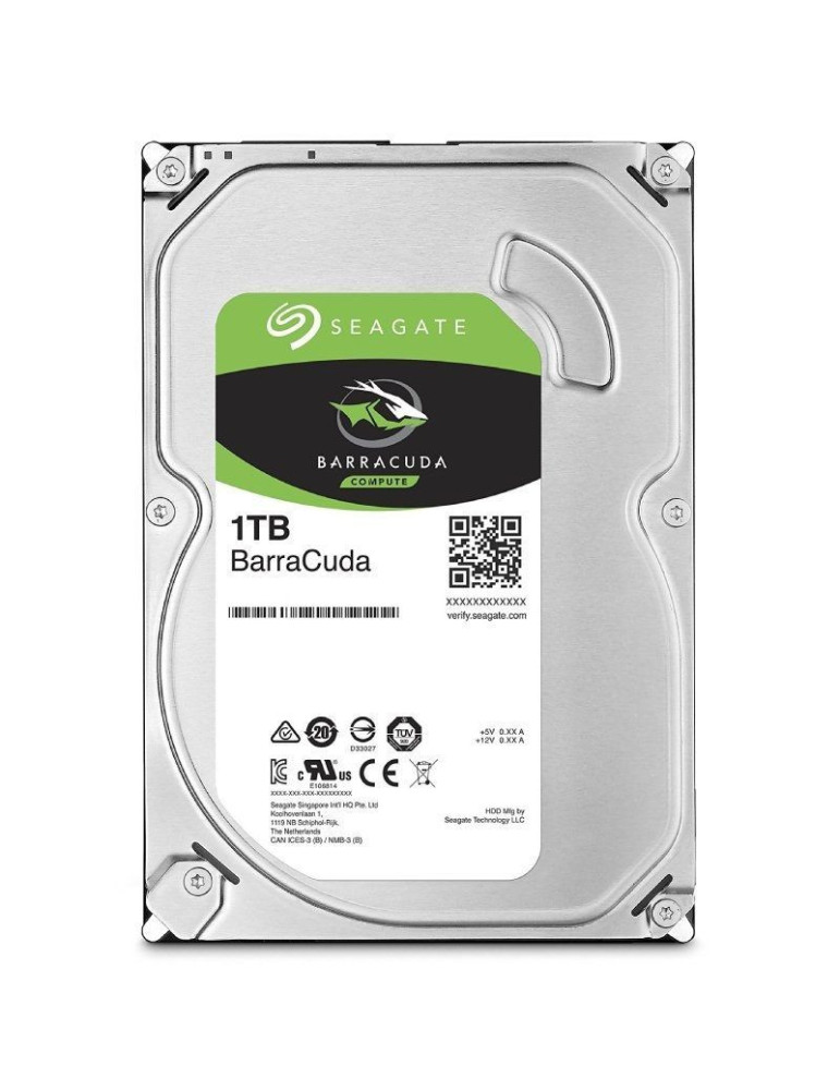 Disco Duro Seagate BarraCuda 1TB/ 3.5"/ SATA III/ 256MB