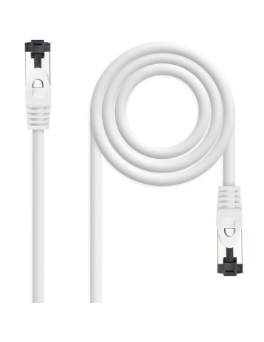 Cable de Red RJ45 SSTP Nanocable 10.20.2000-L30-W Cat.8.1/ 30cm/ Blanco