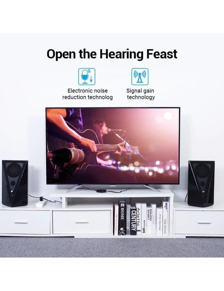 Convertidor de Audio Vention BDFB0/ Entrada Toslink y RCA/ Salida 2x RCA