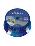 Blue-Ray BD-R Verbatim 43811 Imprimible 6X/ Tarrina-25uds