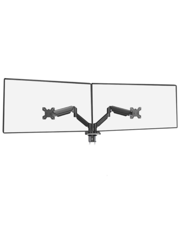 Soporte de Mesa para 2 Monitores Mars Gaming MARM-PRO2/ Giratorio/ Inclinable/ Rotatorio/ hasta 10kg
