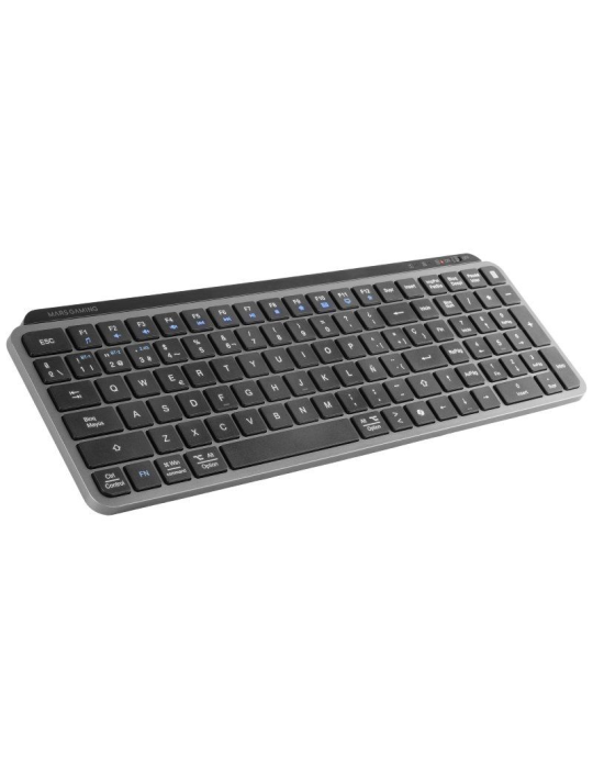 Teclado Compacto Inalámbrico por Bluetooth Mars Gaming MK-SILENKEYS/ Negro