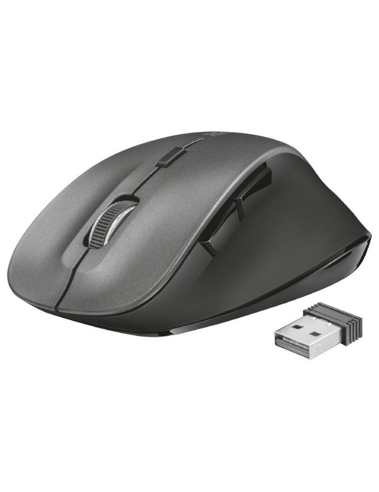 Ratón Ergonómico Inalámbrico Trust Ravan/ Hasta 1600 DPI