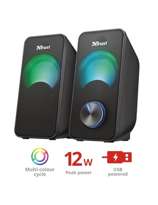 Altavoces Trust Arys RGB/ 12W/ 2.0
