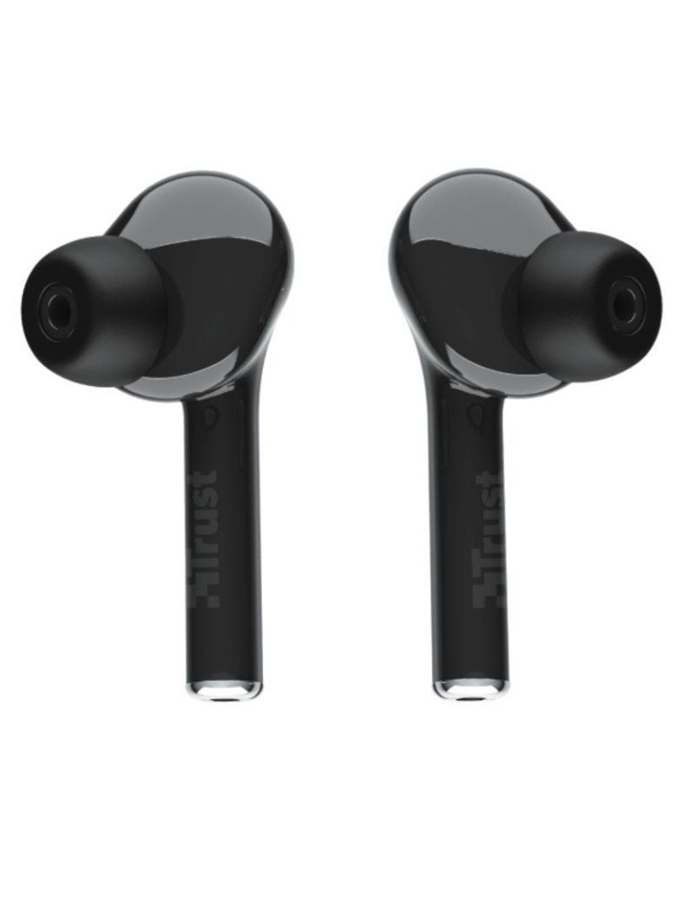 Auriculares Bluetooth Trust Nika Touch con estuche de carga/ Autonomía 6h/ Negros