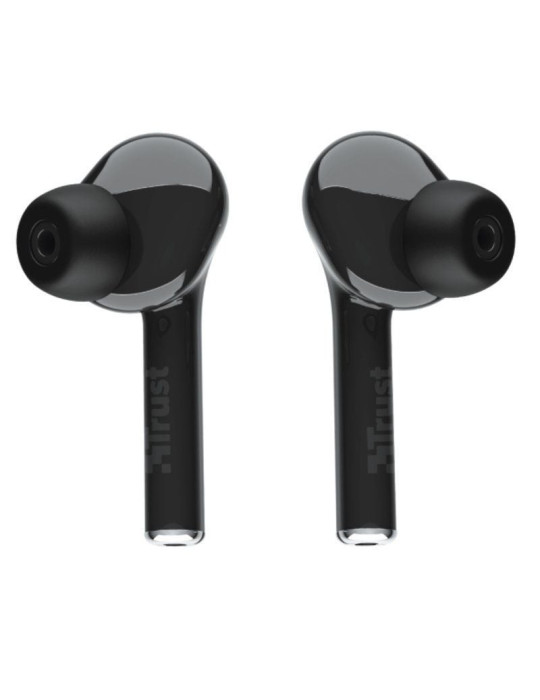 Auriculares Bluetooth Trust Nika Touch con estuche de carga/ Autonomía 6h/ Negros