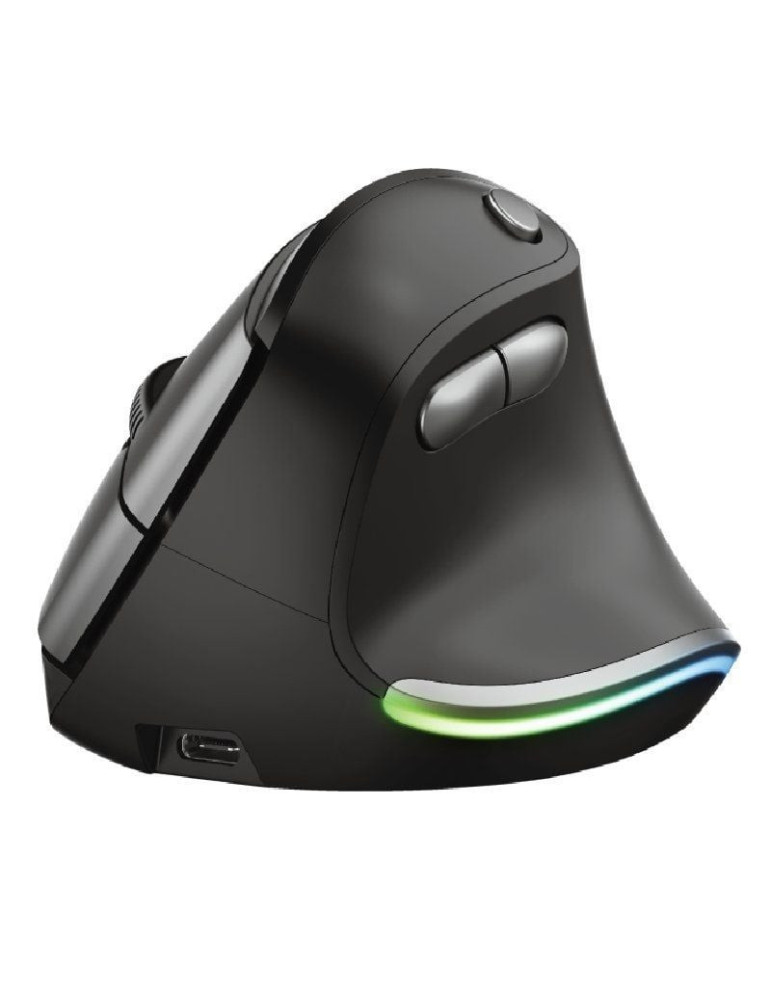 Ratón Ergonómico Inalámbrico Trust Bayo/ Batería recargable/ Hasta 2400 DPI