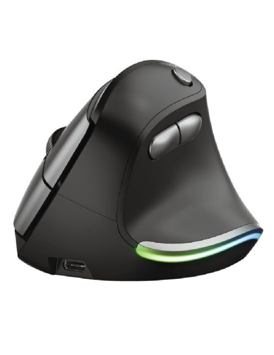 Ratón Ergonómico Inalámbrico Trust Bayo/ Batería recargable/ Hasta 2400 DPI