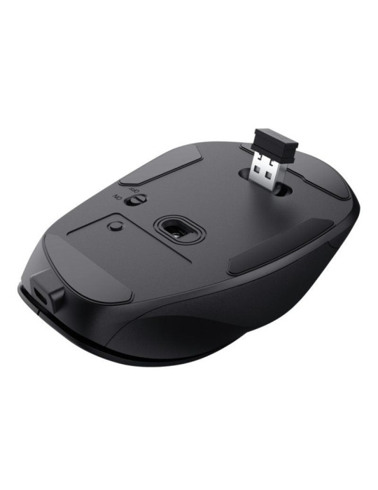 Ratón Ergonómico Inalámbrico Trust Fyda Eco/ Batería recargable/ Hasta 2400 DPI