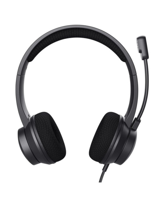 Auriculares Trust Ayda/ con Micrófono/ USB/ Negros