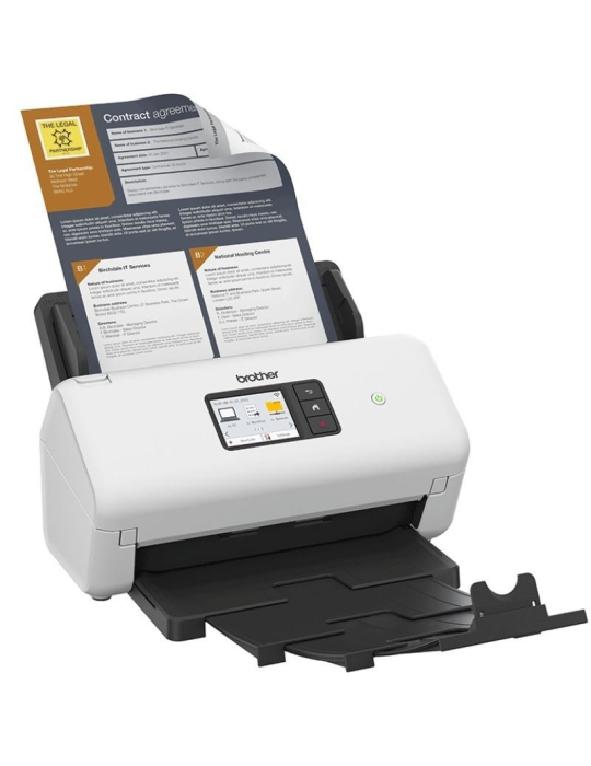 Escáner Documental Brother ADS-4550W con Alimentador de Documentos ADF/ Doble cara