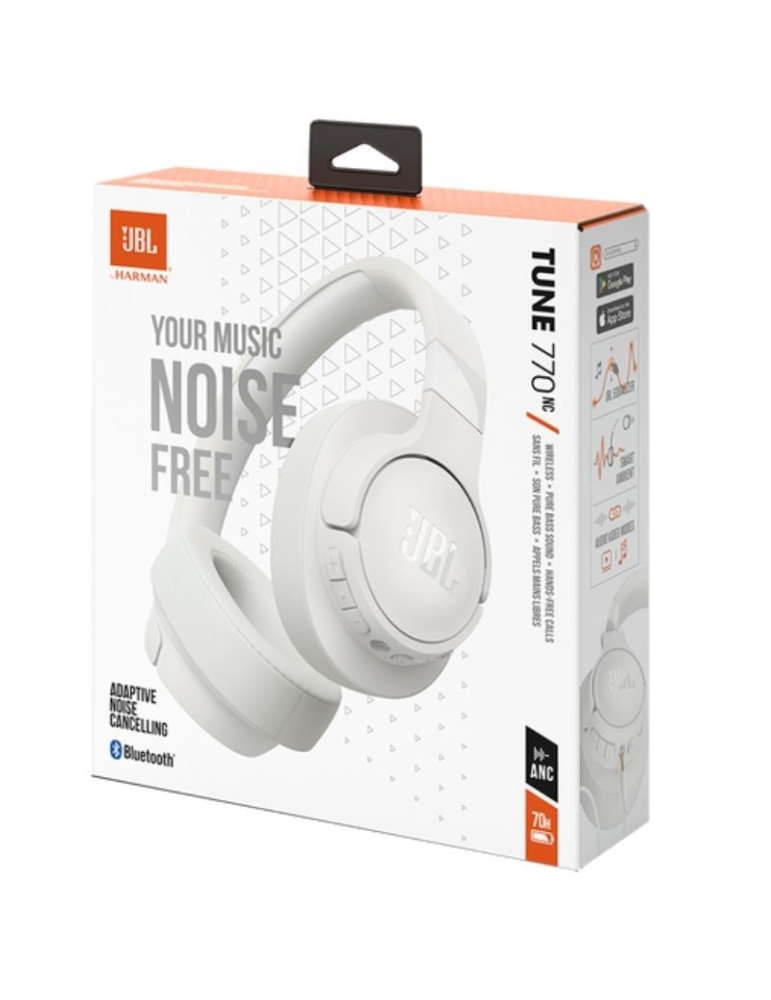Auriculares Inalámbricos JBL Tune 770NC/ con Micrófono/ Bluetooth/ Blancos