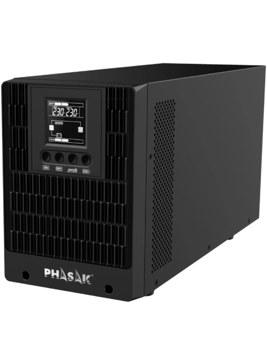 SAI Online Phasak 2000 VA Online LCD/ 2000VA-2000W/ 4 Salidas/ Formato Torre
