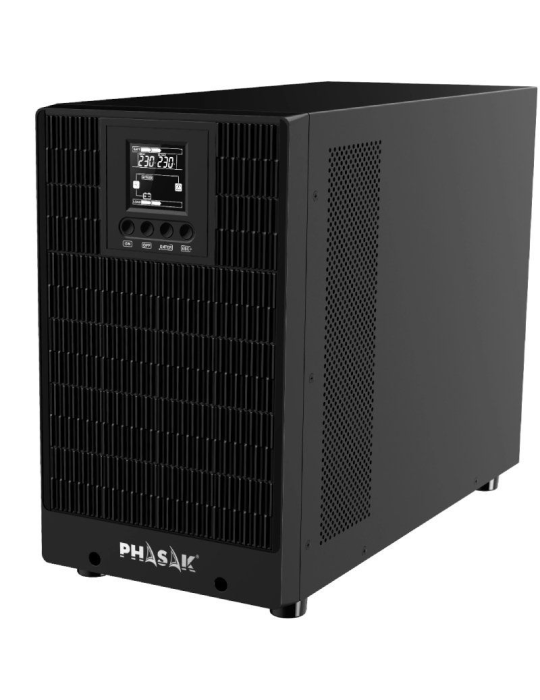 SAI Online Phasak 3000 VA Online LCD/ 3000VA-3000W/ 4 Salidas/ Formato Torre