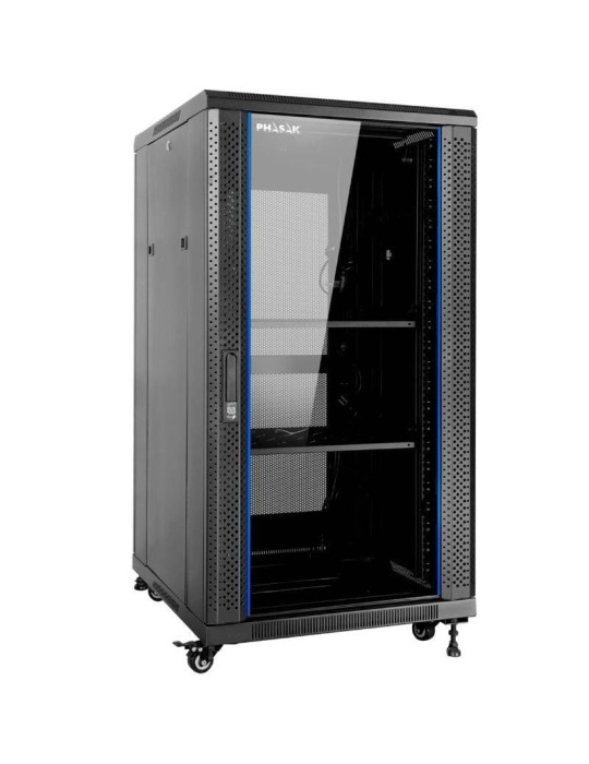 Armario Rack Mural Desmontado Phasak PHO 6822/ 19"/ Altura 22U