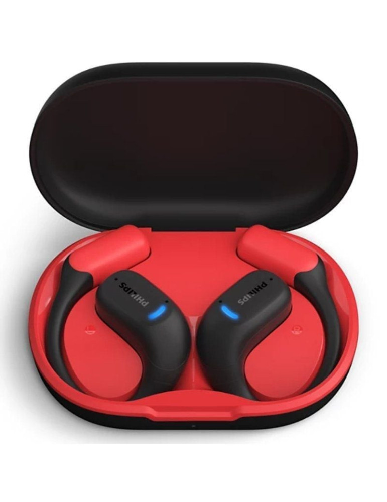 Auriculares Deportivos Bluetooth Philips TAA6709BK con estuche de carga/ Autonomía 7h/ Negros y Rojos