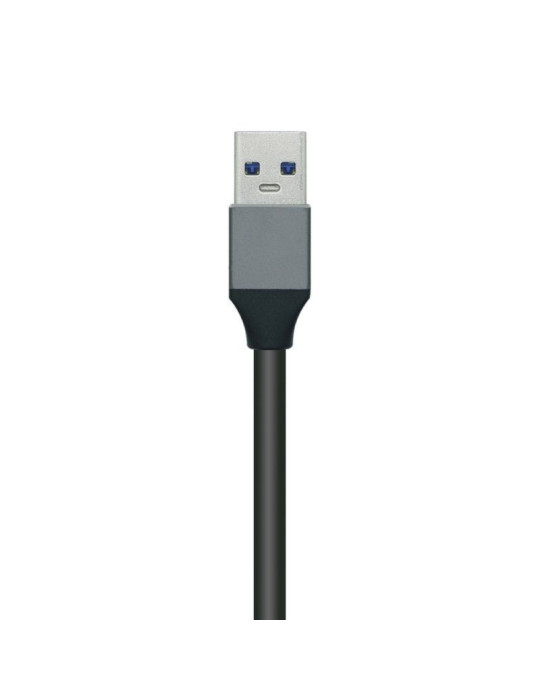 Hub USB 3.0 Aisens A106-0507/ 4xUSB/ Gris