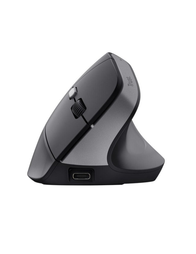 Ratón Vertical Inalámbrico Trust Bayo II/ Batería recargable/ Hasta 2400 DPI