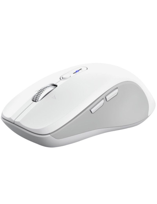 Ratón Ergonómico Inalámbrico Trust Ferro/ Hasta 3200 DPI/ Blanco