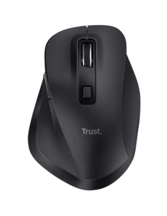 Ratón Ergonómico Inalámbrico Trust Fyda Multidispositivo/ Batería recargable/ Hasta 2400 DPI