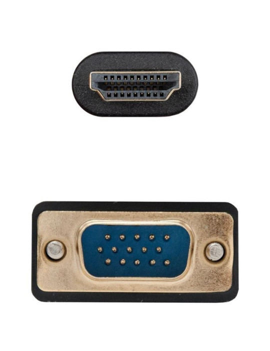 Cable Conversor Nanocable 10.15.4602/ VGA Macho - HDMI 8K Macho/ 1.8m/ Negro