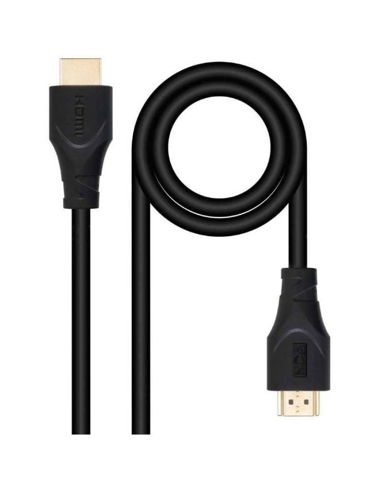Cable HDMI 1.4 Nanocable 10.15.4701/ HDMI Macho - HDMI Macho/ 1m/ Negro