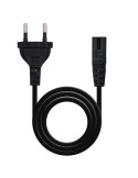 Cable Alimentación Forma 8 Nanocable 10.22.0402-L200/ CEE7/16 Macho - C7 Hembra/ 2m/ Negro