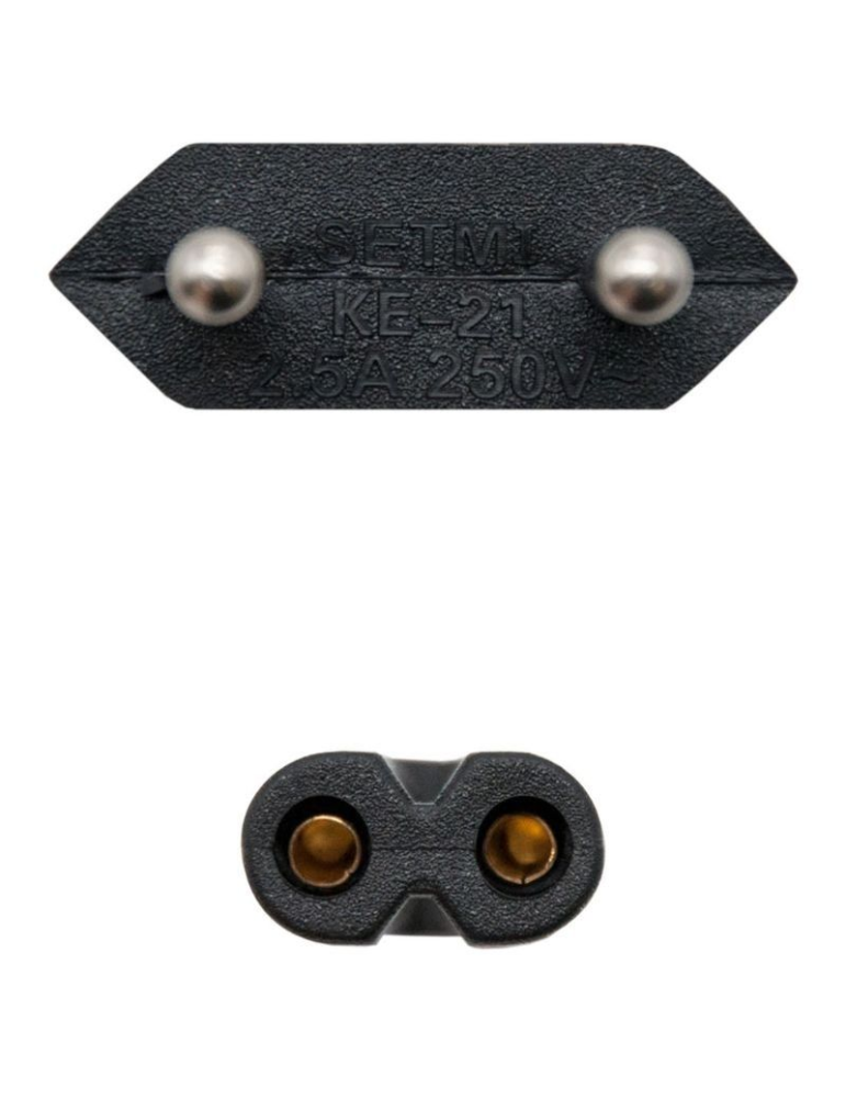 Cable Alimentación Forma 8 Nanocable 10.22.0402-L200/ CEE7/16 Macho - C7 Hembra/ 2m/ Negro