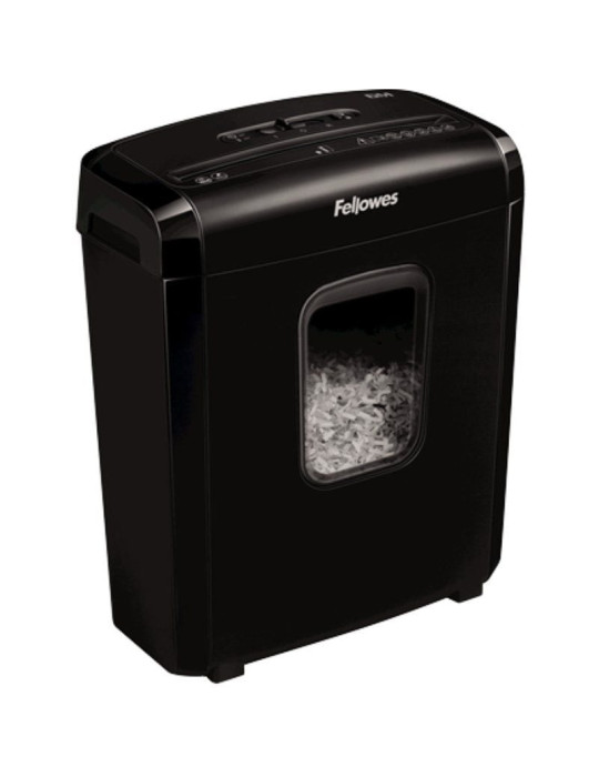 Destructora Fellowes 6M/ Minicorte de 4 x 12mm/ Negra