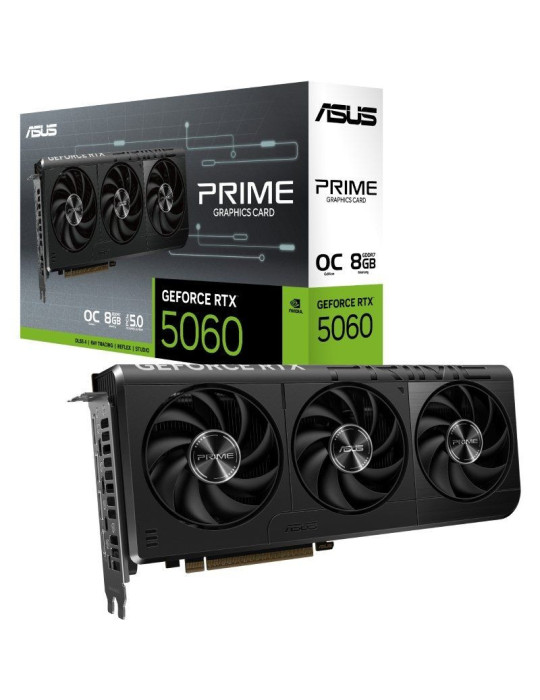 Tarjeta Gráfica Asus Prime GeForce RTX 5060 OC Edition/ 8GB GDDR7