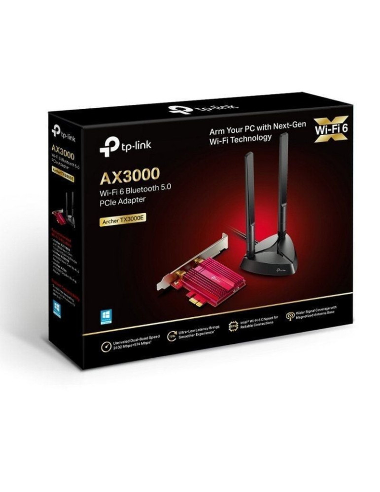 Tarjeta de Red Inalámbrica-PCI Express TP-Link Archer TX3000E/ 3000Mbps/ 2.4/5GHz