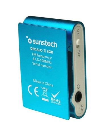 Reproductor MP3 Sunstech Dedalo III/ 8GB/ Radio FM/ Azul 2